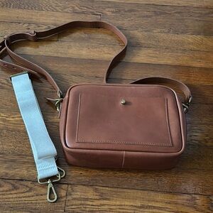 Brown Leather Crossbody Bag